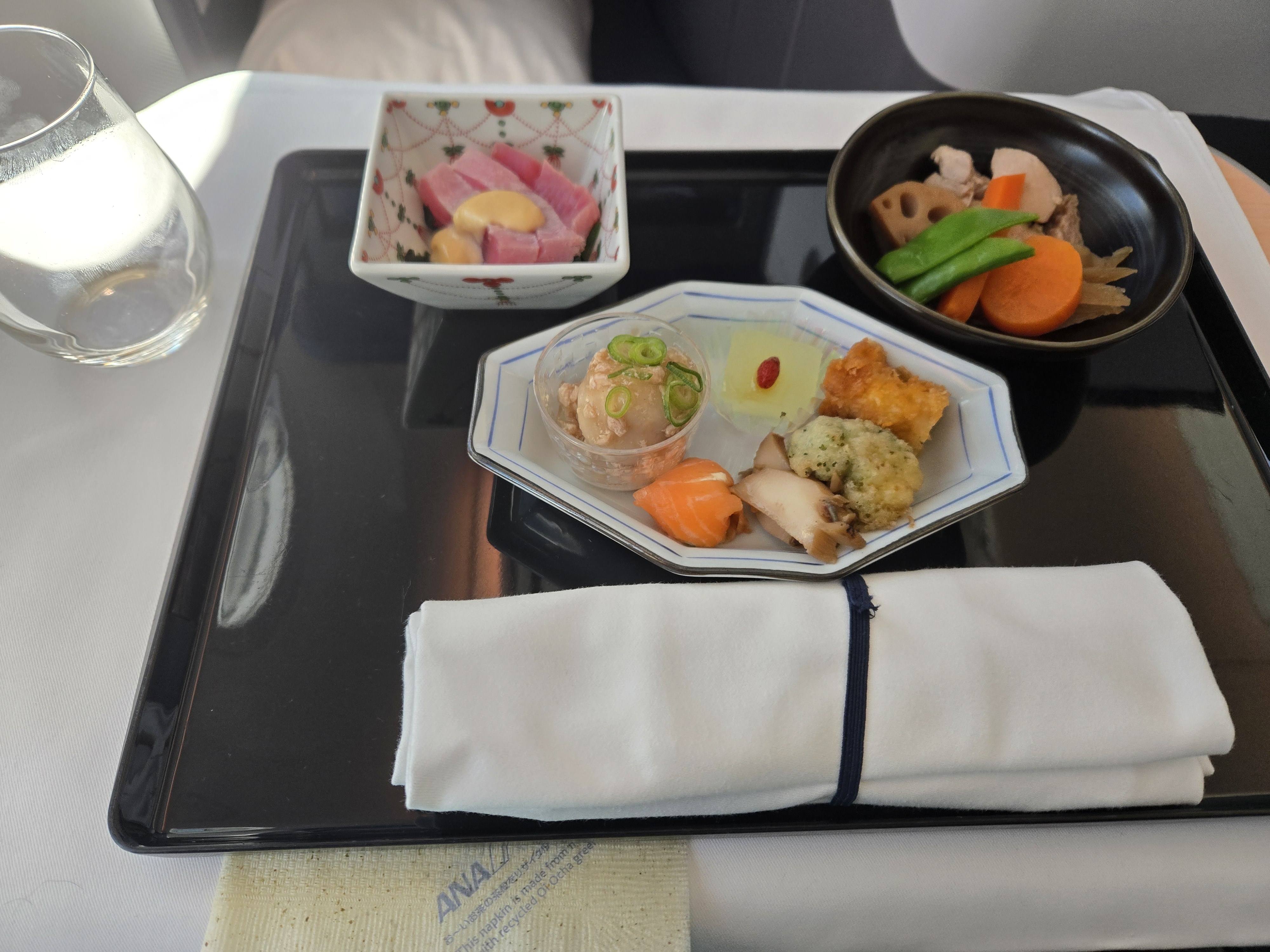 One of the meals from the flight!
