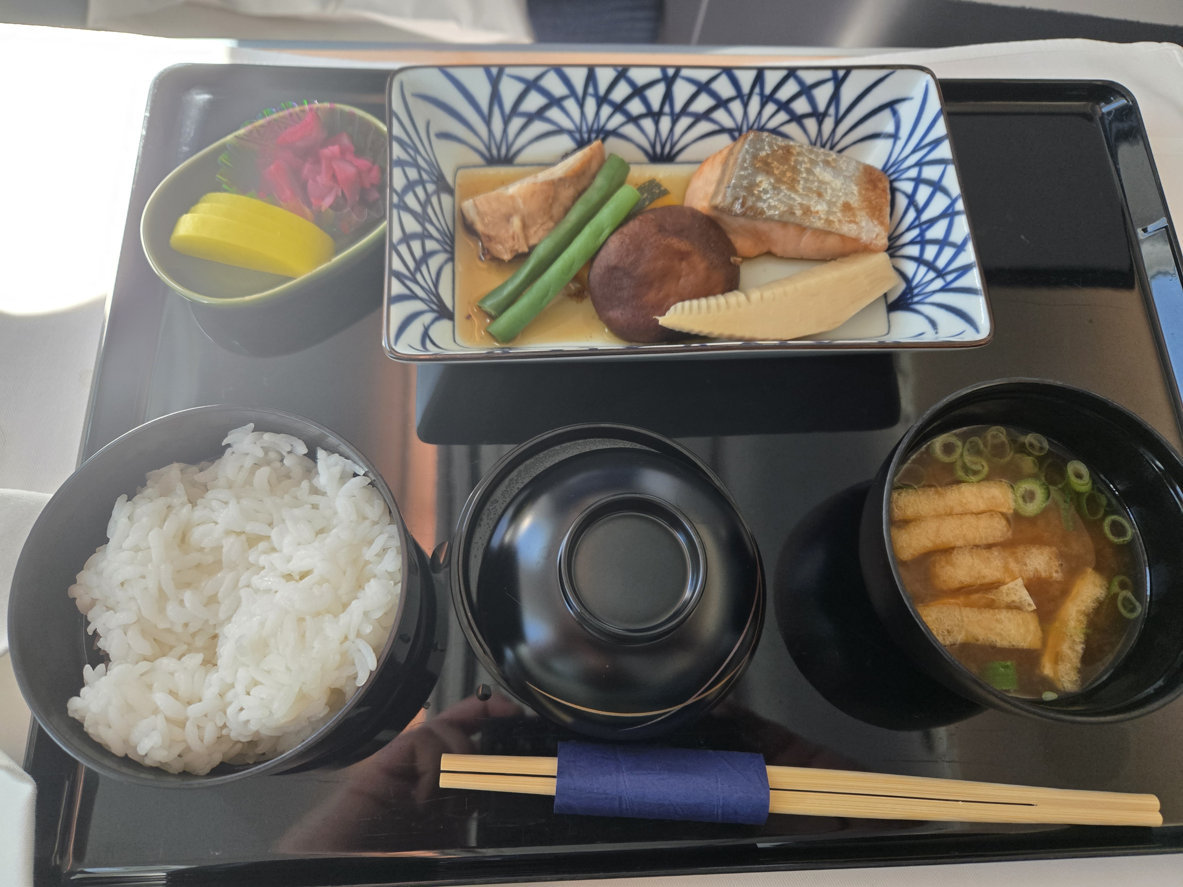 One of the meals from the flight!
