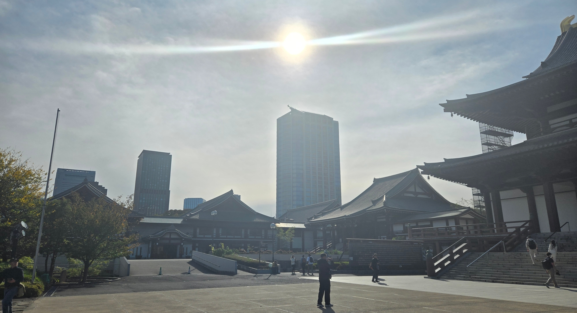 A photo of the temple grounds.