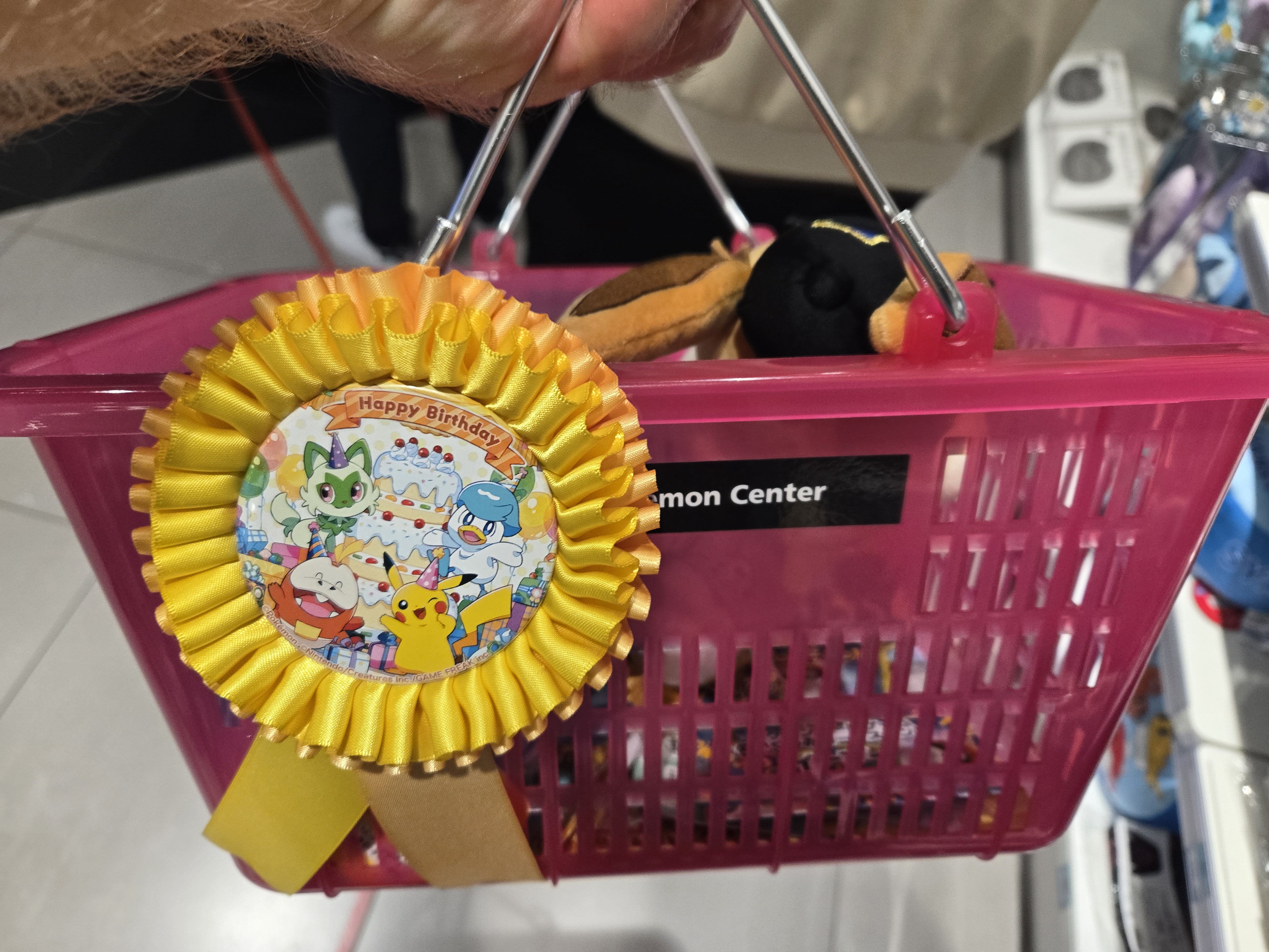 A photo of Pokemon Center Skytree Town's birthday guest treatment.