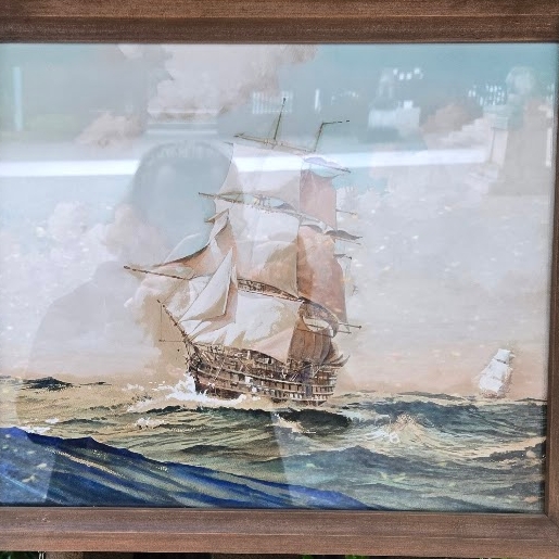 A photo of an image depicting the Japanese hero-admiral.